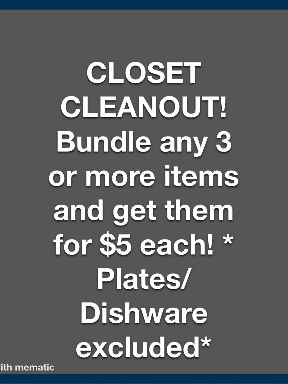 Closet clean out!